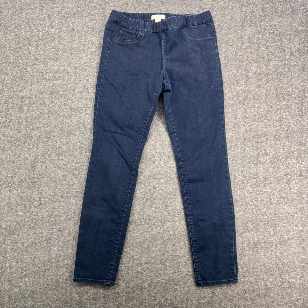 HM Womens Dark Wash Indigo Pull On High Rise Skinny Jeggings‎ Size 8 0562252 9
